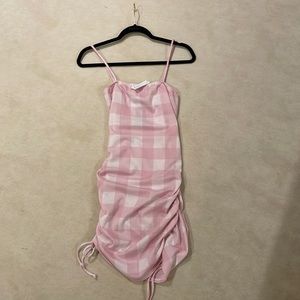 NWT Livi by Olivia Rae Pink/White Checkered dress in size L